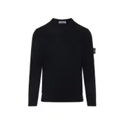 [Stone Island] Stone Island-Navy Blue Virgin Wool Pullover-Uomo L STAND