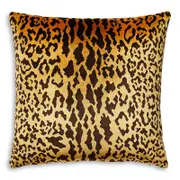 Scalamandre Leopardo Decorative Pillow, 22 x 22