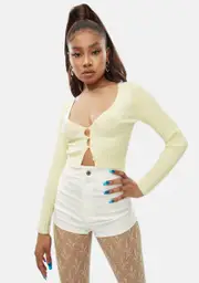 Lemon Piece Of Me Crop Top