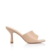 Petracca Heeled Mules - Beige