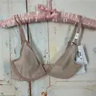 Calvin Klein Sheer Marquiseete Unlined Plunge Bra Size 30C Juniors Mauve NWT