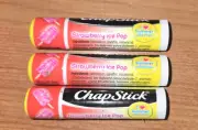 Lot of 3 Chapstick Lip Balm Flavored FULL SIZE .15 oz STRAWBERRY ICE POP. NEW!