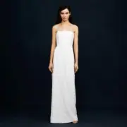J. Crew ivory lace Eyelash wedding dress strapless Size 10 NWT