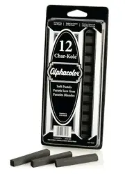 Alphacolor Quartet Char-Kol Squares - Set of 12 (B4)