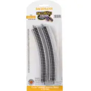 NEW Bachmann 44852 EZ-Track 12.5" Radius Curve Trk 6 N Scale FREE US SHIP