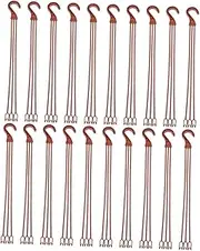 TOGEVAL 25pcs Heavy Duty Plastic Hanging Plant Holders Durable Hooks for Garden Flower Display Design Easy to Assemble for Indoor and Outdoor Use