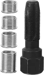 Engine Repair Spark Plug Thread Tool Kit 5pcs Rethreader Set Thread Tap Inserts High Carbon Steel