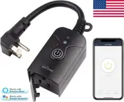 BN-LINK Smart Wi-Fi Plug Outlet Waterproof works With Alexa & Google Outdoor