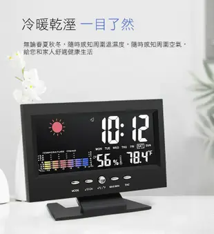 【ULIKE】萬年曆氣象時鐘 萬年曆時鐘 電子鬧鐘 濕度 溫度 電子鐘錶
