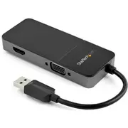 StarTech.com USB32HDVGA USB 3.0 to HDMI and VGA Adapter - 4K/1080p USB Type-A [USB32HDVGA]