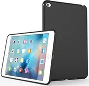 Case for iPad Mini 4, Slim Design Matte TPU Rubber Soft Skin Silicone Protective Case Cover for Apple iPad Mini 4 (2015 Edition) 7.9 Inch Tablet iPad Models: A1538/A1550,Black