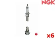 NGK Spark Plug FOR Ferrari F355 Berlinetta 94-99 3.5 Coupe CR8EVX x6