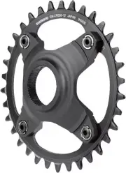 Shimano STEPS SM-CRE80-12-B Chainring - 34T Without Chainguard, 55mm Chainline,