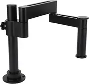 Marhynchus Angle Adjustable Dual-Purpose Metal Universal Telescopic Folding Microscope Swing Arm with Rotatable Microscope Arm Stand, Black, for Fixed, Cameras