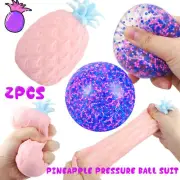 2Pack Squishy Sensory Stress Reliever Ball Toy For Squeeze Anxiety Fidget Relief