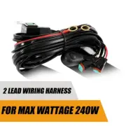 DC12V 240W Universal LED Driving Light Wiring Harness With DT Plug Set - 2 Leads
