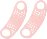 OSOLADY 2pcs Shaped Lifting Straps for Women Reusable Chin Tightening Silicone Double Chin Reducer Antisagging Ear-hanging Design for Contours and Firm Skin