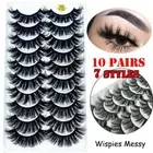 Wispies Fluffy Lash Extension Full Volume Thick False Eyelashes 3D Mink Hair