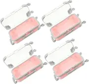 COHEALI Travel Toiletry Bag Women Makeup Storage Box 4pcs Mini Lash Container Suitcase Makeup Case Drawer