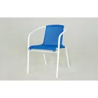 在飛比找PChome商店街優惠-【FU33-1】 鐵製紗網椅(白管籃網) #C96001