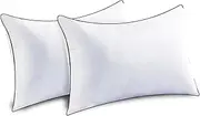YUGYVOB Pillows for Sleeping, Pillows 2 Pack for Side and Back Sleepers, Down Alternative Hotel Collection Sleeping Pillows, 48x73 cm