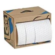 Pig Mat442 Sorbents, 8 Gal, 15 In X 60 Ft, Oil, White, Polypropylene