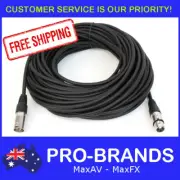 30M 120 Ohm 3 Pin DMX Lighting Interconnecting XLR Patch Cable Lead Cord Wire