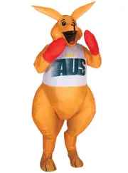 Team Australia Adults Inflatable Boxing Kangaroo Costume