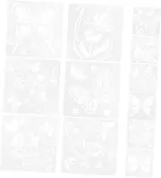 BEBEMOKO 12pcs Butterfly Painting Stencils DIY Craft Templates for Reusable Drawing Templates for Home Decor Easy to Use Suitable for Walls Canvas and More