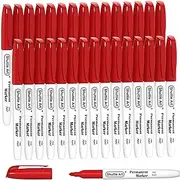 Permanent Markers,Shuttle Art 30 Pack Red Permanent Marker set,Fine Point, Works on Plastic,Wood,Stone,Metal and Glass for Doodling, Marking