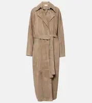 [The Row] The Row Poseidone suede coat AU 14 beige