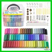 Polymer Clay, 60 Colors Shuttle Art 1.3 oz/Block Oven Bake Modeling Clay Kit wit
