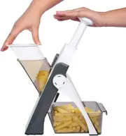Safe Mandoline Slicer 5 in 1 Vegetable Chopper Food Potato Cutter, Strips Julien