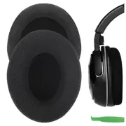 Geekria Mesh Fabric Ear Pads for Turtle Beach Ear Force XP500 Headphones (Black)