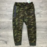 Nike Tech Fleece Camo Joggers Sz XL Kids Green Black Slim Fit $100