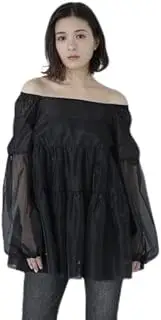 NATURAL BEAUTY BASIC(ナチュラルビューティーベーシック) Women's Sheer Tunic Blouse