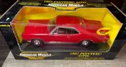 NEW NIB AMERICAN MUSCLE ERTL 1967 PONTIAC GTO RED DIE CAST 1/18 LIMITED
