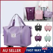 Travel Duffel Bag Expandable with Wheels Carry on Bag Rolling Duffle Bag HOT