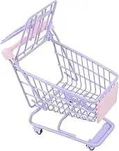 Compact Shopping Trolley Foldable Mini Shopping Cart 4 Wheels for Office and Girls Sturdy Metal Construction
