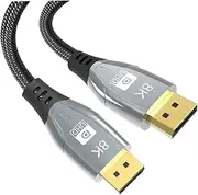 1M Dp Cable Displayport Male to Male Video Connection for Monitors Supports Resolution for Laptops Tvs Projectors and Game Consoles