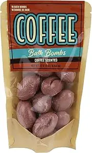 Gift Republic Coffee Lover Bath Bombs, 10-Pack, 15g Each, Coffee-Scented Fizzy Bath Bombs, Aromatic Bath Soak, Refreshing Fragrance, Relaxing Self-Care, Fun Novelty Bath Treats
