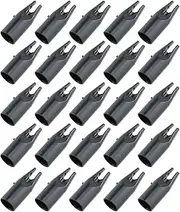 [E-outstanding] 25pcs Plastic Archery Arrow Nocks for ID 8mm Arrow Shaft Archery Accessory, 8x35mm