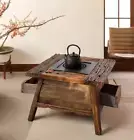 LaPHing HoUSe Solid wood tea-making small square table old elm tea table home