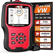ANCEL VD700 Full Systems OBD2 Scanner Diagnostic Tool for VW Audi Skoda Seat, All Functions for VAG Vehicles Diagnosis with Battery Registration, DPF Oil EPB TPMS Reset Car Code Reader