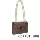 【Cerruti 1881】義大利頂級皮革肩背包 MICHELLE(咖啡色 CEBA04852T)