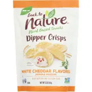 Back To Nature Dipper Crisps White Cheddar 3.2 Oz