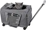 Cat Travel Carrier - Dog Carrier, Pet Carrier for Small Cats Dogs | Safety Zippers Carrying Strap Airline Approved Cat Crates for Indoor Cats