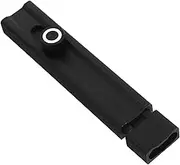 HOMSFOU Slide Latch Adhesive Inside Door Latch French Door Flush Bolt Door Clasp Lock Black