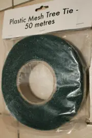PLASTIC MESH TREE PLANT TIE 2x50M (100M) ROLL RIBBON GREEN SEEDLING TRAIN BULK
