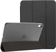 ProCase for iPad (A16) 11th Generation 11 Inch 2025/ iPad 10th Generation 10.9 Inch 2022 Case, Slim Smart Cover with Translucent Hard Shell Back, Supports Touch ID, Auto Wake/Sleep -Shadowblack